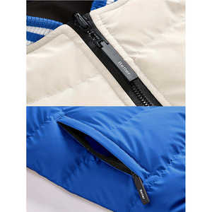 Veste matelassée d'hiver pour homme sur mesure, de haute qualité, à capuche, chaude, avec poche zippée, col montant, veste matelassée - Product Image 4