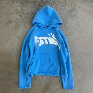 Sweat à capuche surdimensionné 100% coton respirant de haute qualité à séchage rapide pour hommes OEM de gros personnalisés pour la saison d'hiver - Product Image 1