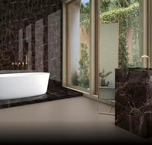 Nikola Brown Luxury Stone Series Mármol Azulejo Brillante 600x1200 Baño Sala Piso Premium - Product Image 6
