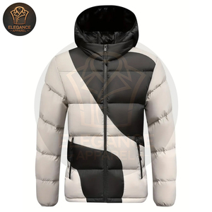 Veste bouffante Streetwear à la mode pour hommes, manteau matelassé en vrac en gros mode approvisionnement veste d'hiver avec capuche amovible hommes veste - Product Image 1