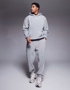 Jogger Sets Cargo Pants Tracksuits Sweat Suits 2 Piece Set Unisex Stacked Men Hoodie Jogger Set Winter <b>Thick</b> Custom Tech Fleece - Product Image 6