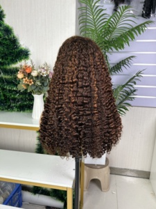 100% Raw Human <b>Hair</b> High Density 13*4 Burmese <b>curly</b> <b>wig</b> lace frontal <b>wig</b> - Product Image 6