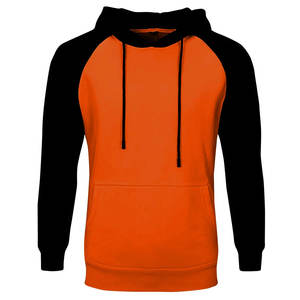 Sudadera con capucha de lana de algodón 100% Unisex, sudadera de bloque de Color de invierno, logotipo bordado personalizado sólido, incluidas las tallas XS Plus - Product Image 1