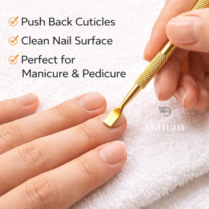 Professional Nail Cuticle Pusher Gold Stainless Steel Double Sided Nail Cleaner <b>Tool</b> Manicure <b>Pedicure</b> OEM Service Reusable - Product Image 5