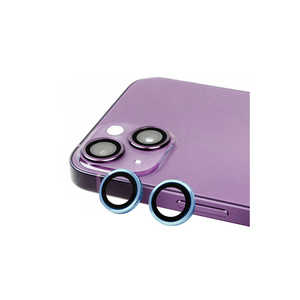 Protecteur d'objectif d'appareil photo Netzy SAFA CL-07 bleu pour iPhone 14, alliage d'aluminium premium et verre trempé pour objectifs mobiles - Product Image 1