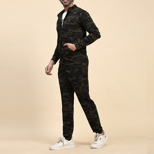 Premium Cotton Polyester Made Full Sleeved <b>Camouflage</b> Tracksuits 2025 New Arrival Hot Selling Zipper Camo Tracksuit - Product Image 3