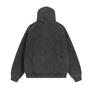 2025 New Winter Wholesale Fleece Fabric 100% Cotton DTF Print <b>Hoodies</b> <b>Men</b> Custom Solid Color Breathable Unisex - Product Image 1