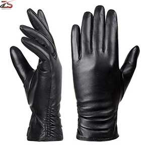 Gants d'habillage en cuir Logo personnalisé Gants de robe en cuir durables et résistants pour femmes du Pakistan - Product Image 2