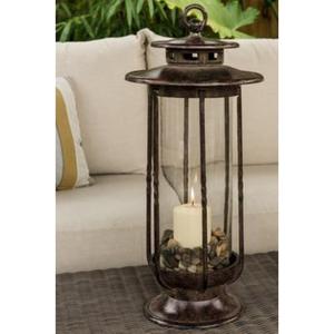 Farol de Metal Rústico Estilo Granja, Diseño Vintage Duradero Hecho a Mano, Decoración de Lujo para Interiores, Hogar y Oficina - Product Image 1