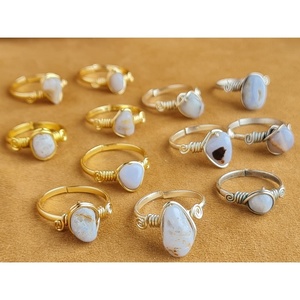 Stylish <b>Boho</b> Fashion <b>Rings</b> Gold and Silver Plated with Natural Stone Accents for Resale Appeal - Product Image 3