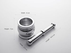 Résistant à la rouille et facile à nettoyer. Parfait pour moudre des herbes épices pilules et plus design élégant avec une base antidérapante - Product Image 4