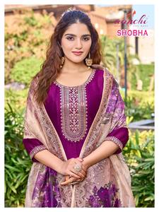 Exclusif Designer Traditionnel 3 Pièces Femme Indien Pakistanais Vêtements Long Flair Kurti Digital Floral Dupatta Pantalon Ensemble pour - Product Image 5