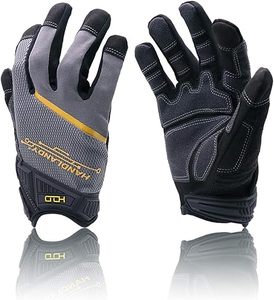 Guantes de cuero genuino PRI Unisex de doble grano de Palma térmicos/aislados ignífugos controladores de certificación de seguridad personalizados - Product Image 6
