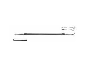 Extracteur de comédons manuel en acier inoxydable de haute qualité 16 cm certifié CE Instruments de dermatologie professionnels personnalisés - Product Image 4