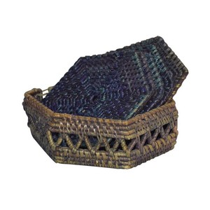 Tea Cup <b>Coasters</b> <b>Set</b> of for Dining Table With Stand Wood Insulated Heat Woven <b>Placemats</b> Rattan <b>Coaster</b> Eco Friendly - Product Image 3