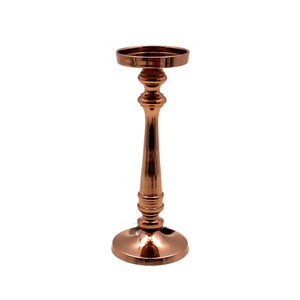 Handmade Unique Decorative Gold Aluminum Candle <b>Pillar</b> Holder Tabletop <b>Lighting</b> Decor for Home Christmas for Metal Candle - Product Image 2