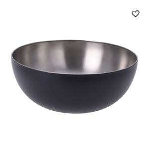Luxury Metal Salad <b>Mixing</b> <b>Bowls</b> Modern Silver Fruit & Snack Serving Nordic Home Decor Decorative <b>Bowl</b> with Black - Product Image 5
