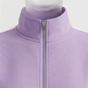 Conjuntos Deportivos de Dos Piezas para Mujer, Chaqueta con Cremallera y Pantalones con Cintura Elástica, Logotipo Personalizado OEM, Precio al por Mayor - Product Image 4