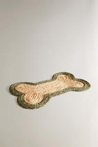 Alfombra moderna hecha a mano con hueso de yute para mascotas - Product Image 2