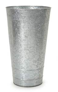 Galvanized bucket <b>planter</b> with strong handles and rustic charm for <b>indoor</b> gardening or outdoor floral accents - Product Image 3