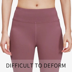 Directo de fábrica de alta cintura sin costuras transpirable ecológico gimnasio Leggings mujeres logotipo personalizado compresión Yoga pantalones al por mayor - Product Image 5