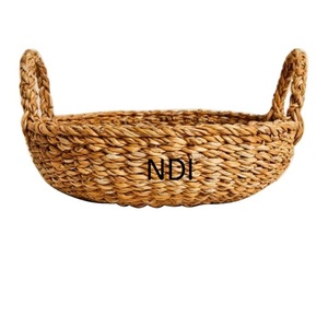 Cesta de almacenamiento de frutas profunda de alta calidad, contenedor de bambú de madera decorativo para Cocina - Product Image 1