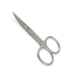 Tijera alemana de acero inoxidable para uñas con borde afilado, hoja curva, acabado de arena, cutícula, belleza, Tijera para el cuidado de las uñas - Product Image 1