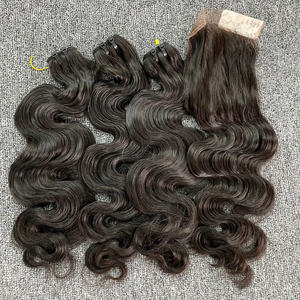 Extensiones de cabello humano virgen crudo ondulado corporal de alta calidad Máquina de cabello chino profesional de tendencia caliente del fabricante de Vietnam - Product Image 6