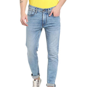 Pantalones vaqueros ajustados a la moda para hombre, fabricantes de pantalones vaqueros transpirables, venta al por mayor, moda personalizada transpirable, precio barato OEM - Product Image 4