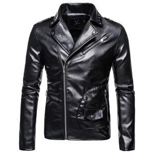 Chaqueta de cuero de manga larga 2025 personalizada de talla grande para mujer, ropa de abrigo de invierno a la moda con cuello levantado y cremallera Fly - Product Image 2