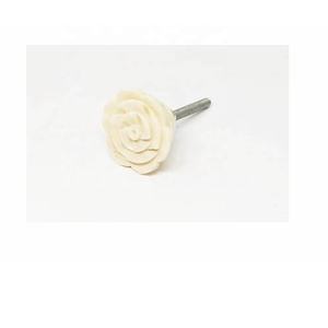 Nouvelle arrivée fleur os armoire porte bouton décoratif placard porte poignée meubles os bouton à la main tiroir tirer bouton - Product Image 5