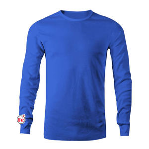 NVY azul y negro logotipo personalizado impreso gimnasio camisetas 100% algodón ropa al por mayor para hombres y mujeres camisetas gráficas de invierno - Product Image 4