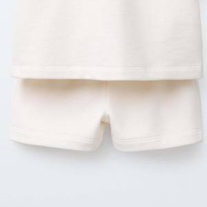 2025 niños Zip up estilo grande desgastado bordado logo diamantes de imitación chándal 100% algodón chándal Pakistán fabricante traje conjunto - Product Image 6