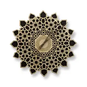 简约设计创意圆形60厘米挂钟客厅挂钟波斯艺术设计复古挂钟
