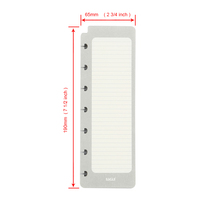 Papier de recharge Eagle Discbound 7 trous perforés pour classeur Carnets rechargeables plan quotidien recharge papier a5