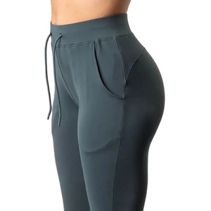 LOGOTIPO personalizado de alta calidad Envío rápido Poliéster Spandex Mujeres Leggings Jogger con bolsillo Etiqueta propia 2026 - Product Image 3
