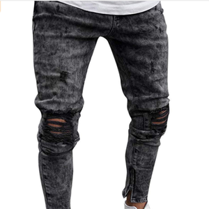 Jeans de Mezclilla Ecológicos para Hombre, Corte de Campana, Cintura Alta, Lavado Snow Wash, Precio Bajo, Alta Calidad / Nueva Llegada, Modernos y Elegantes - Product Image 1