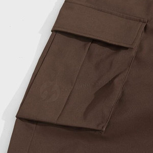 Pantalon Cargo en Tissu Canvas Décontracté Hip Hop pour Homme Pantalon de Travail Extérieur Léger avec Motif Droit et Plusieurs Poches - Product Image 6