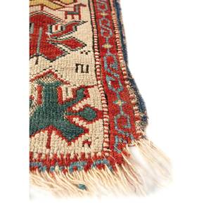 Kiaan Paem-1542 Geometric Abstract Wool Rug Hand Knotted for Entryway Living Room and <b>Hallway</b> Rectangular Home Decor - Product Image 4