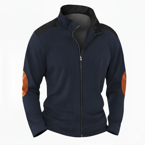 Chaquetas Casuales de Invierno para Hombre Joven con Bordado en las Puños, Cuello Alto, Cierre de Cremallera, Servicio OEM, Logotipo Frontal - Product Image 2