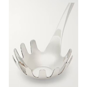 Elegante juego de servidor de pasta con mango de bambú, cabeza de acero inoxidable, cubiertos pulidos, cuchara, tornero sólido para servir elegante - Product Image 3