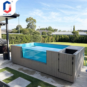 Above Ground Fiberglass Swimming <b>Pool</b> Prefabricated Full Set Ready To Use For Family Backyard Villa Resort Swimming <b>pool</b> - Product Image 2