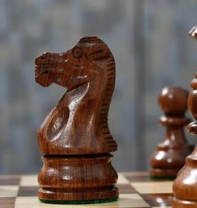 Piezas de Ajedrez Staunton de Lujo, Hechas a Mano en Madera de Sheesham y Boj, Rey de 3.8 cm - Product Image 1