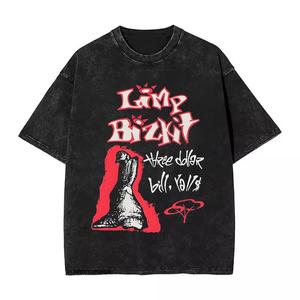 New Rap Rock Limp <b>UK</b> Europe Tour <b>T</b>-<b>shirt</b> Men Women Summer Washed Vintage Cotton Nostalgic Tee Street wear 2025 - Product Image 4