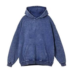 Sudaderas con capucha de gran tamaño para hombre 2025, ropa informal de peso pesado personalizada, sudaderas con capucha de moda con lavado de piedra desteñida al sol para hombre - Product Image 6