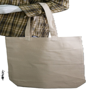 Sac de shopping promotionnel en tissu personnalisé avec logo imprimé, écologique, réutilisable, avec fermeture éclair et poignée longue - Product Image 1