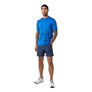 Ensemble T-shirt et short décontracté pour homme, été, respirant, deux pièces, manches courtes, 100% coton, tissu personnalisé, vente en gros - Product Image 4