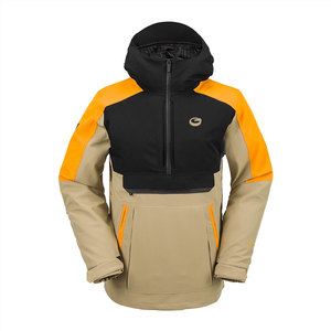 Winter High Street Hooded Windbreaker <b>Jacket</b> Solid Color Casual Zipper Waterproof Front Logo - Product Image 1