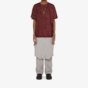 เสื้อยืดคอกลมสำหรับผู้ชายผ้าคอตตอนสำหรับ100% พิมพ์ลายทรงหลวมโอเวอร์ไซส์ - Product Image 3