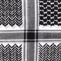 Syemagh Muslim Kualitas Tinggi 100% Katun Keffiyeh Syal Arab Kaffiyeh Saudi UEA Sorban Pria